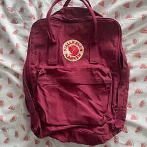 Fjallraven Kanken Backpack School Bag Plum Burgundy Maroon